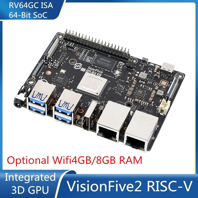 VisionFive2 RISC-V   Ͼ ǻ StarFive JH7110 μ,  3D GPU  ִ 1.5GHz